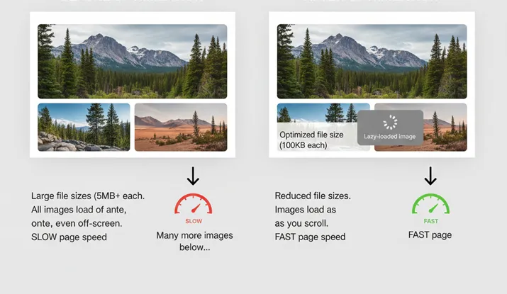 Lazy Loading و بهینه‌سازی تصاویر