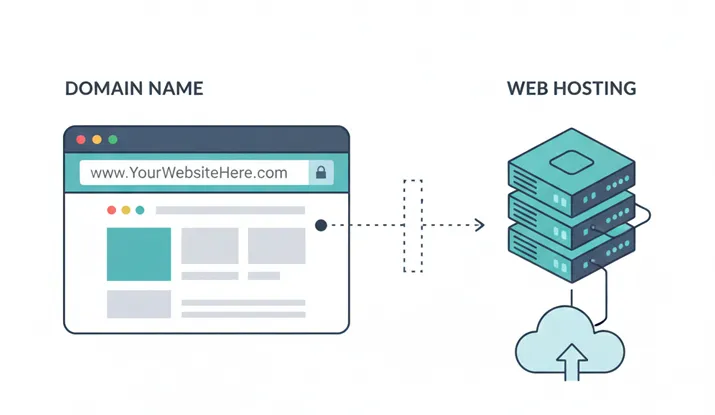 انتخاب دامنه و هاست