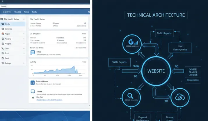 امکانات فنی و مدیریت سایت با CMS و ابزارهای گوگل