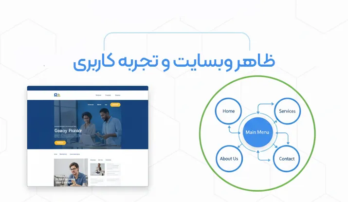 طراحی ظاهری و تجربه کاربری حرفه‌ای در سایت
